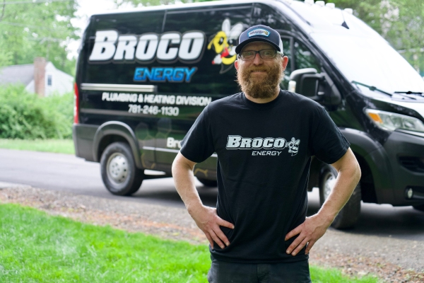 Broco Energy service tech and van