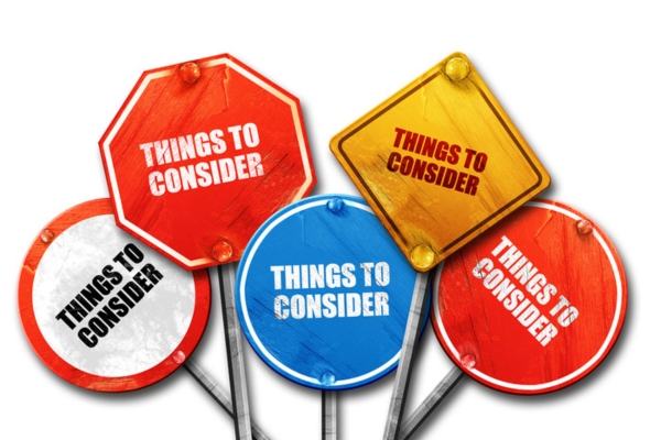 different street signs that says things to consider depicting Trusted Commercial Propane Supplier