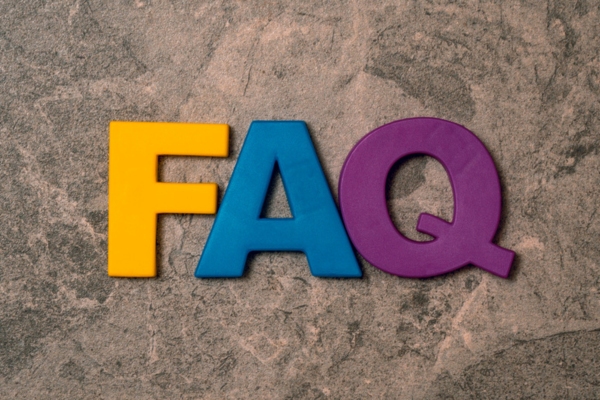 FAQ spelled using colorful 3D letters depicting questions about Propane Delivery