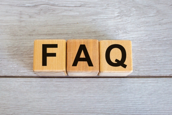 FAQ spelled using wooden letter cubes depicting Heating Oil Myths questions