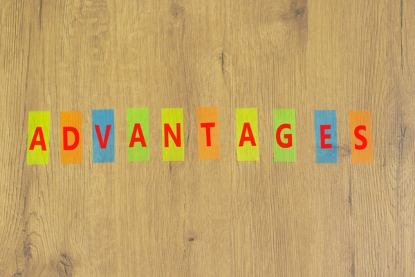 ADVANTAGES written on colorful papers depicting Filling Your Oil Tank Ahead of Time