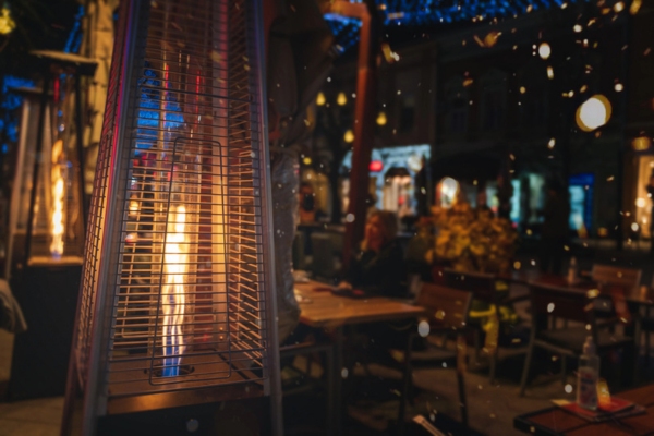 outdoor heater powered by propane
