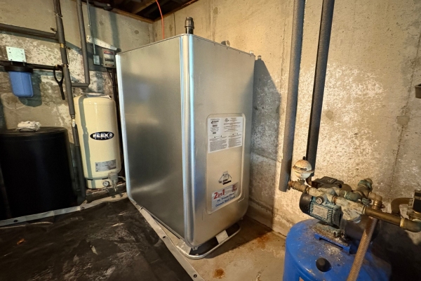 Heating Oil Tank installed in the basement