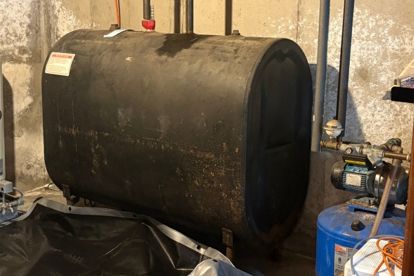 home heating oil tank