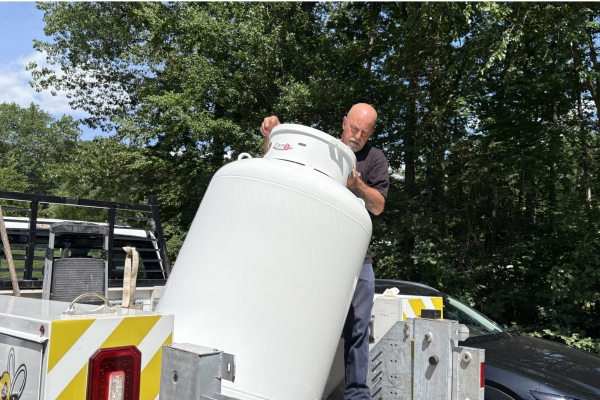 propane tank delivery from Broco Energy