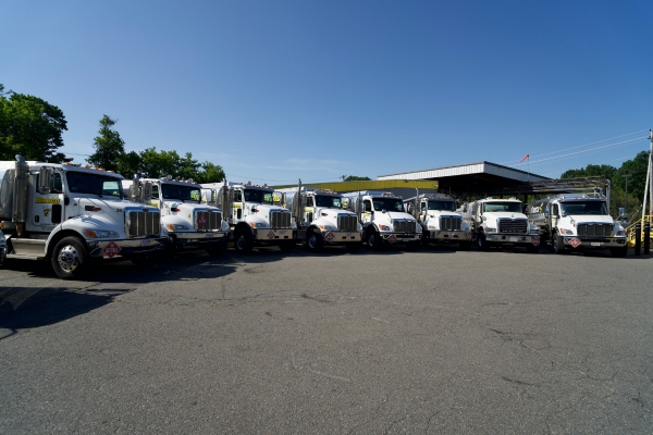 front view of Broco Energy heating oil trucks