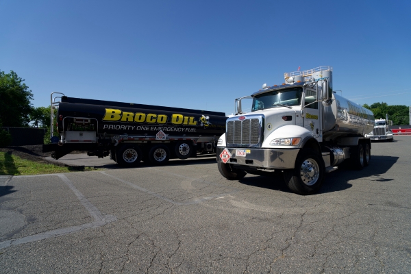 Broco Energy heating oil delivery trucks